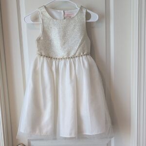 Biscotti Gold Cream Sleeveless A-Line Dress for Prom